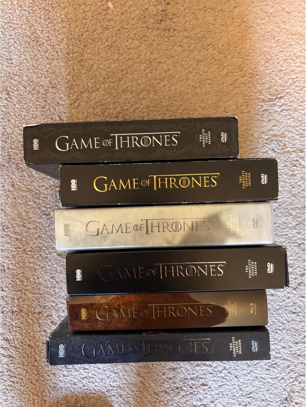 Game of thrones season 1-6 blu ray dvd lot